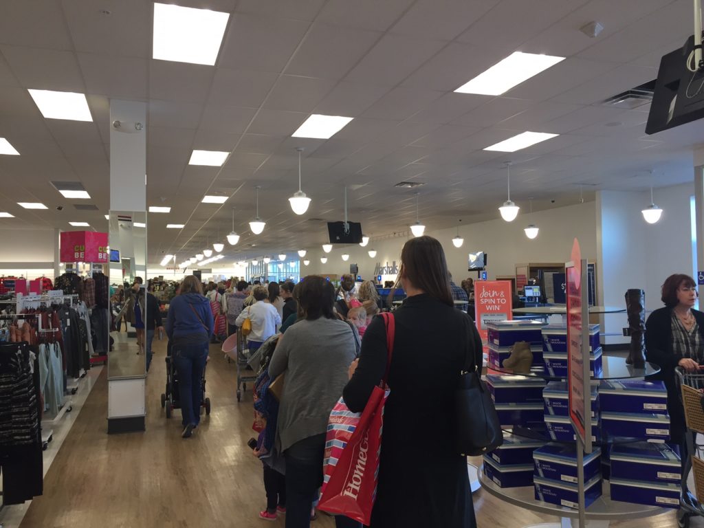 Black Friday-style crowd greets Marshalls, HomeGoods opening - What Time Are Store Opening On Black Friday