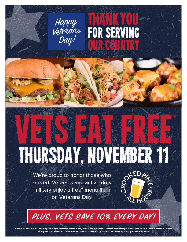 Veterans Day 2022 free meals, discounts and offers - VA News