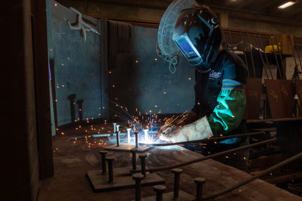 Welder at Gage Brothers in Sioux Falls SD