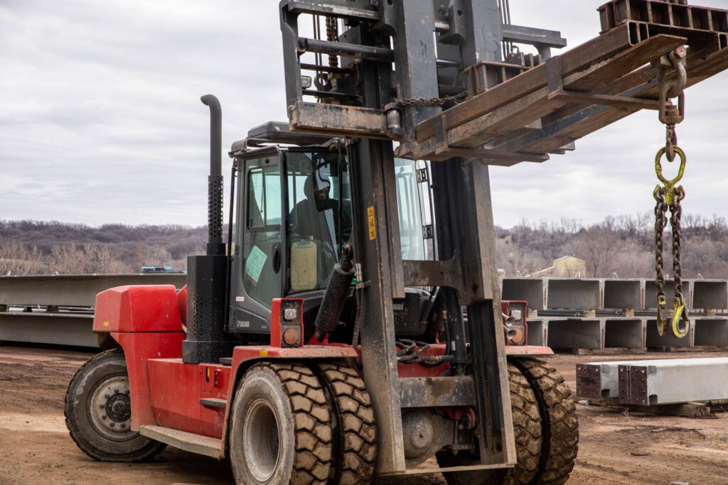 Forklift driver at Gage Brothers in Sioux Falls SD